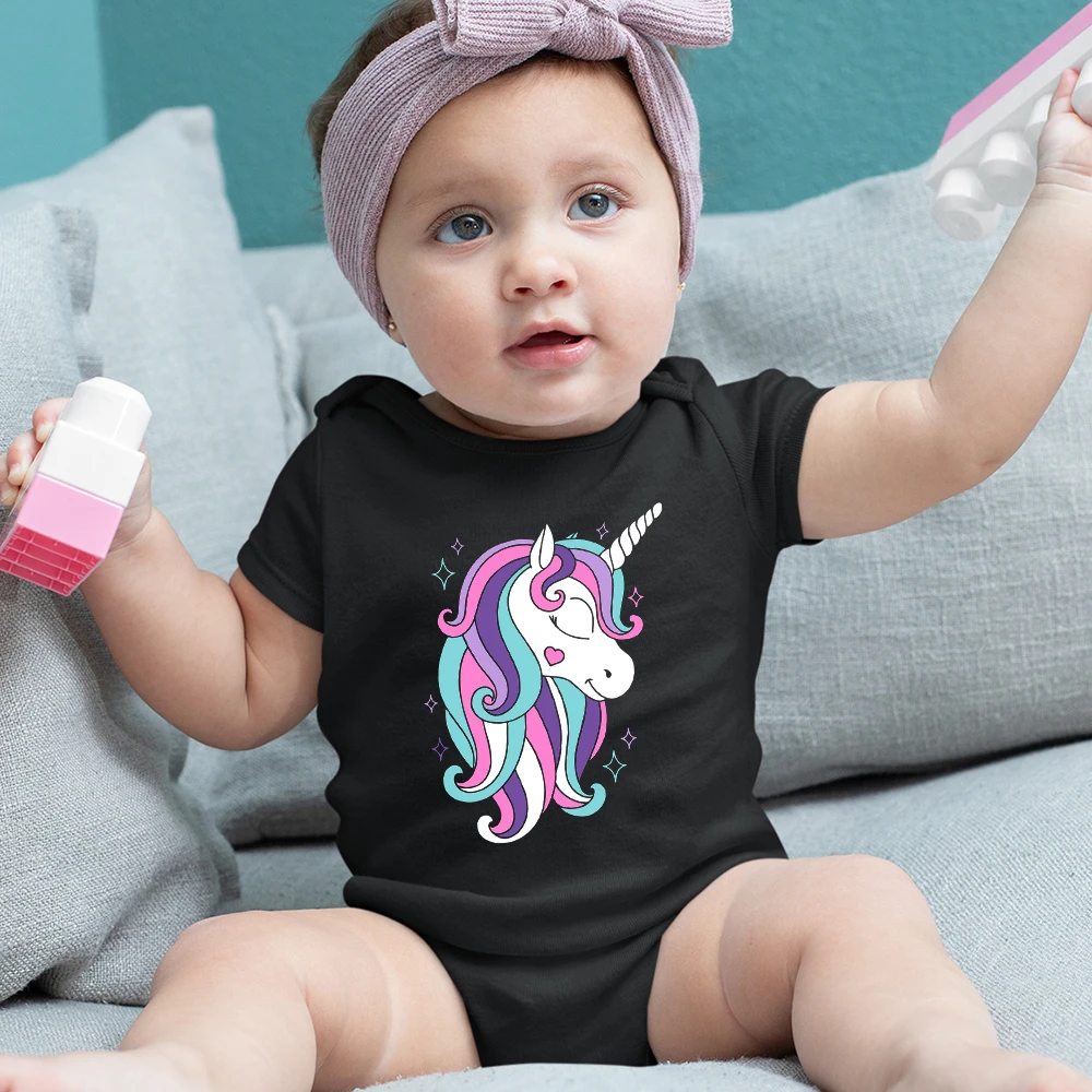 Fashion Baby Girl Clothes Onesies Cute Beautiful Unicorn Print Newborn Summer Bodysuit Short Sleeve Home Infant Romper One-Piece
Fashion Baby Girl Clothes Onesies Cute Beautiful Unicorn Print Newborn Summer Bodysuit Short Sleeve Home Infant Romper One-Piece