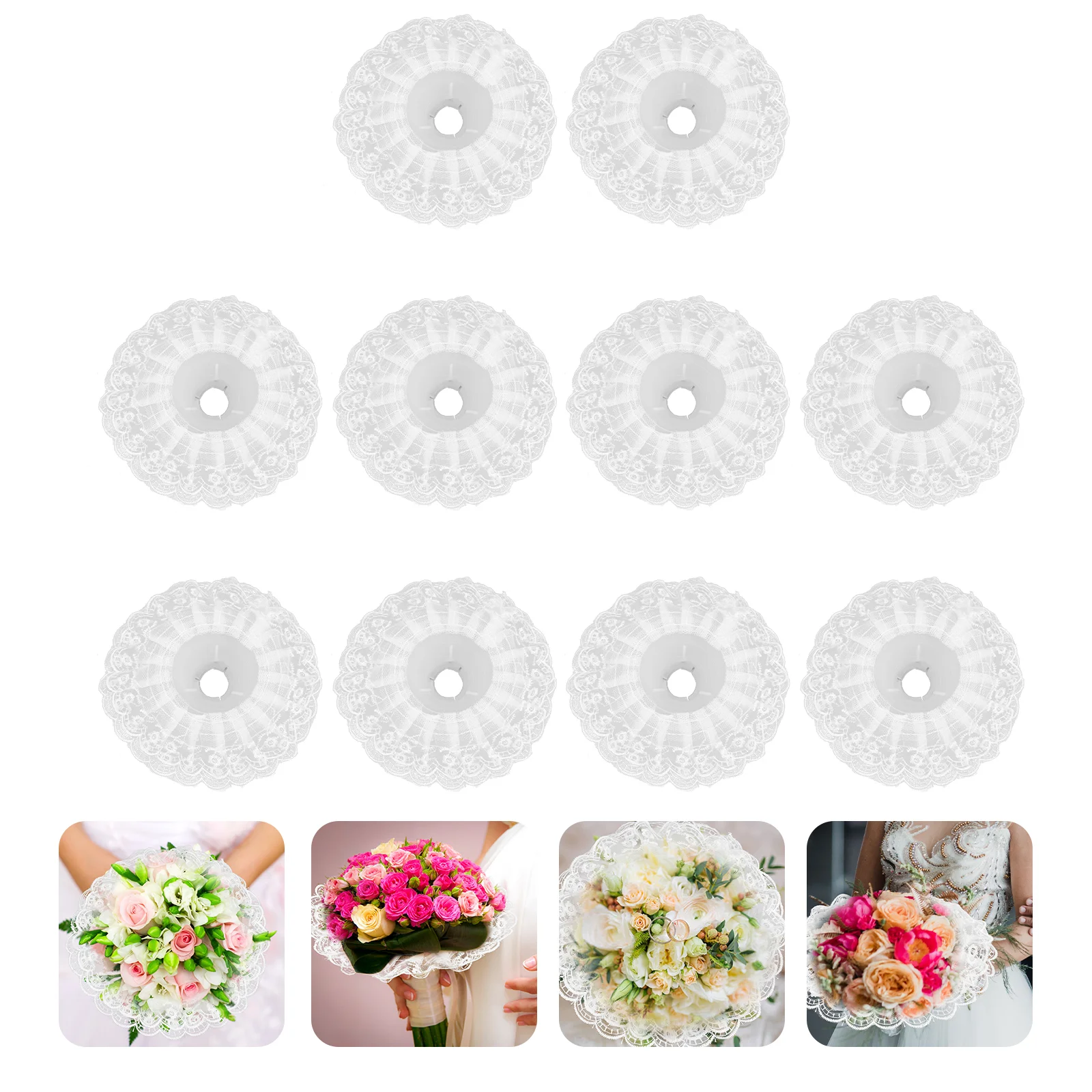 Bouquet Lace Collar Wedding Holding Flower Floral Decor Supply Holder Handle Bride Bouquets
Bouquet Lace Collar Wedding Holding Flower Floral Decor Supply Holder Handle Bride Bouquets