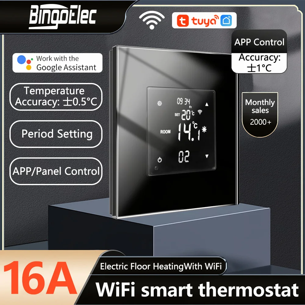 

Thermostat Tuya Wifi Gas Boiler Warm Floor Heating Temperature Controller Smart Thermoregulator Work With Alexa Google Home