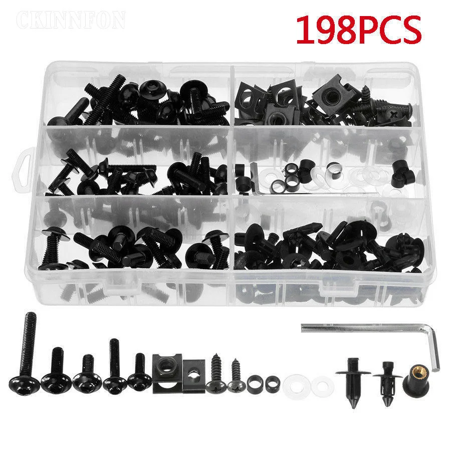 4Box 198Pcs/lot/box Motorcycle Fairing Bolt Screw Fastener Windscreen Windshield Screws Bolt For Yamaha Suzuki HONDA BMW
4Box 198Pcs/lot/box Motorcycle Fairing Bolt Screw Fastener Windscreen Windshield Screws Bolt For Yamaha Suzuki HONDA BMW