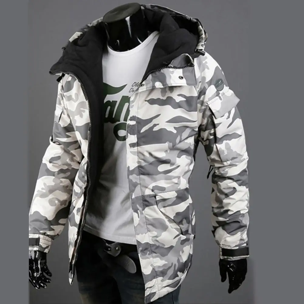 Men Jackets Zipper Autumn Winter Casual Hooded Outwear Jacket Warm Military Style Men Camouflage Print Outer Wear for Dating New
Men Jackets Zipper Autumn Winter Casual Hooded Outwear Jacket Warm Military Style Men Camouflage Print Outer Wear for Dating New