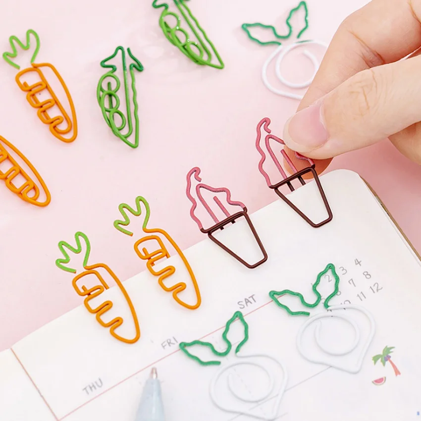 10pcs/lot Cartoon vegetables Ice Cream style Clips Metal Material Memo Clip for book School Party Supplies Gift for Kids 
10pcs/lot Cartoon vegetables Ice Cream style Clips Metal Material Memo Clip for book School Party Supplies Gift for Kids