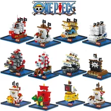 One Piece Pirate Ship Series Building Blocks Bricks Anime Figure Mini Action Figures Education Game Toys Kids Birthday Gifts
