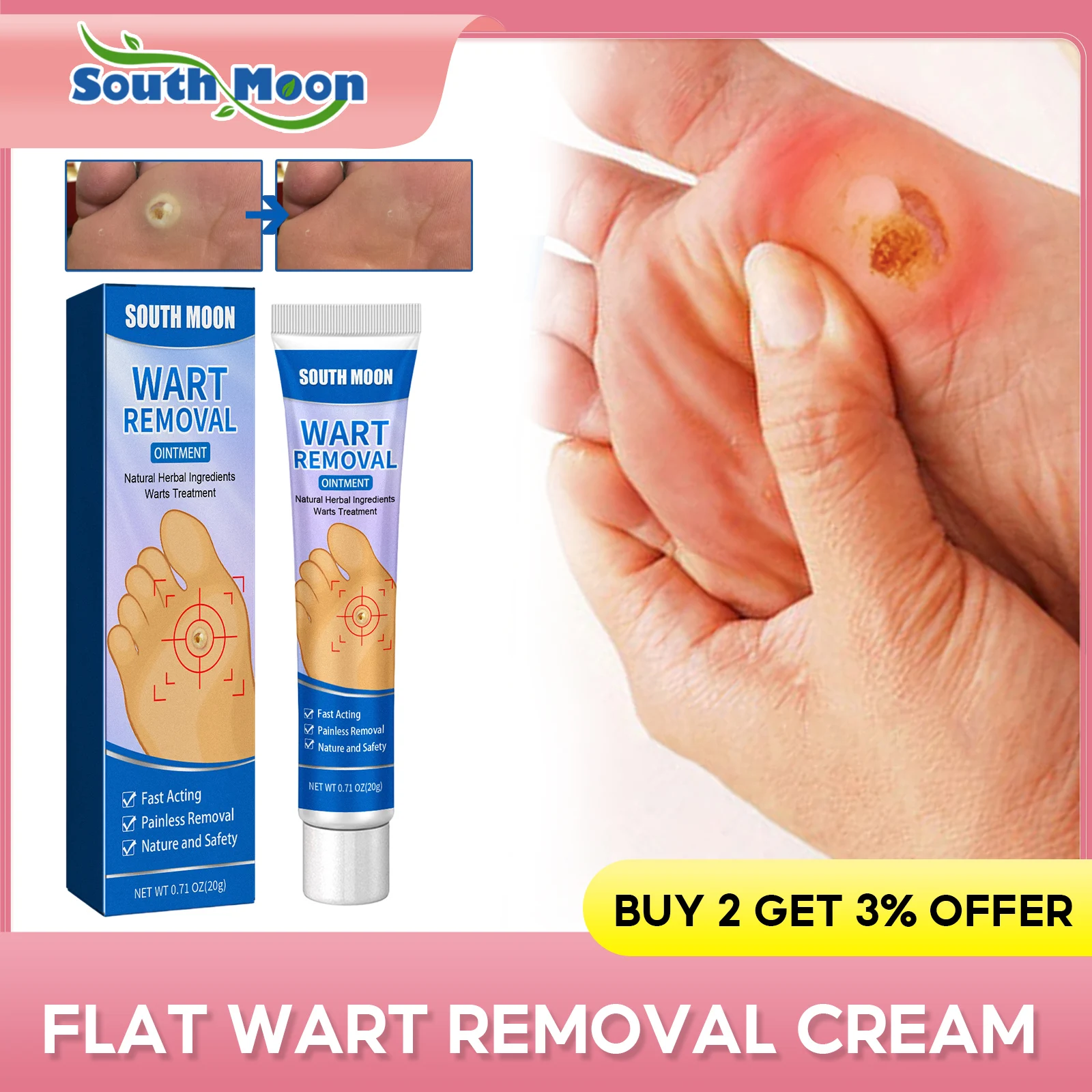 Papillomas Treatment Ointment Skin Tag Removel Foot Corn Antibacterial Face Neck Viral Thorn Painless Mole Wart Removal Cream
Papillomas Treatment Ointment Skin Tag Removel Foot Corn Antibacterial Face Neck Viral Thorn Painless Mole Wart Removal Cream