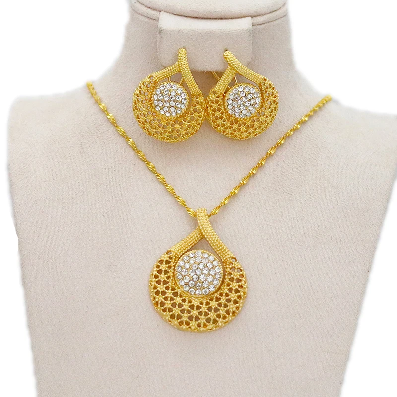 24k Gold Plated Ethiopian Earrings Pendant Necklace Set Dubai Women's Jewelry Set Africa India Nigeria Wedding Gift Party Jewelr
24k Gold Plated Ethiopian Earrings Pendant Necklace Set Dubai Women's Jewelry Set Africa India Nigeria Wedding Gift Party Jewelr