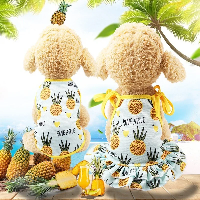 2022 New Pet Dog Clothes Summer Cute Printing Fruit Ultra Thin Vest Skirt for Small Dogs Cats T-shirt Pets Supplies XS-XXL
2022 New Pet Dog Clothes Summer Cute Printing Fruit Ultra Thin Vest Skirt for Small Dogs Cats T-shirt Pets Supplies XS-XXL
