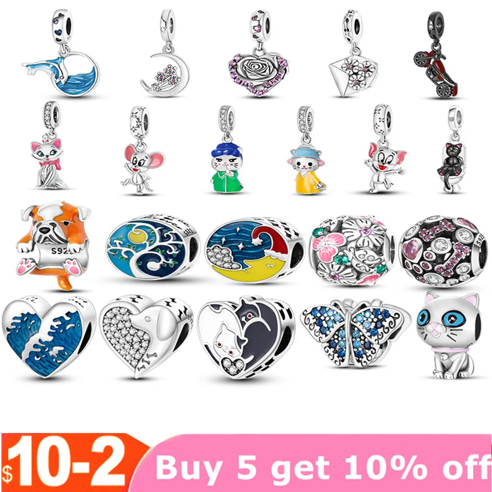 Подвески серебряные 925 оригинальные бусины 2022 Новинка подходит для женского браслета 925 Подвески для изготовления ювелирных изделий 
Подвески серебряные 925 оригинальные бусины 2022 Новинка подходит для женского браслета 925 Подвески для изготовления ювелирных изделий