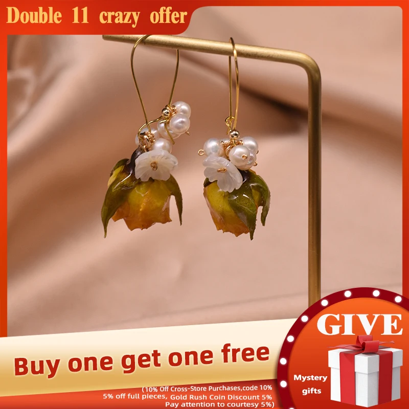 Xlentag 925 Sterling Silver Real Yellow Flower Dangle Earrings For Women Fresh Water Pearl Cute Drop Earrings Jewelry GE0910 
Xlentag 925 Sterling Silver Real Yellow Flower Dangle Earrings For Women Fresh Water Pearl Cute Drop Earrings Jewelry GE0910