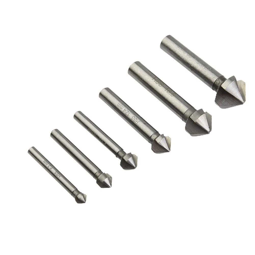 Woodworking Tools Countersunk Drill Bit Tool Parts 3Flute 6.3-20.5mm 90 Degree Chamfer Drill Bit Drill Bit Set
Woodworking Tools Countersunk Drill Bit Tool Parts 3Flute 6.3-20.5mm 90 Degree Chamfer Drill Bit Drill Bit Set