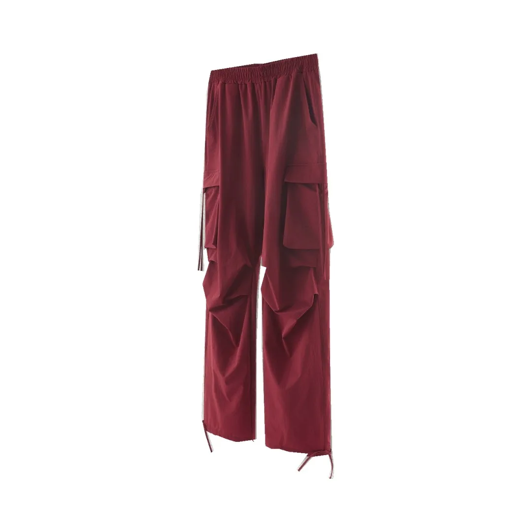 2023Summer Pleated Dances Pants Man Loose Oversize Pockets Drawstring Elastic Waist Straight Solid Color Casual Trousers Tide
2023Summer Pleated Dances Pants Man Loose Oversize Pockets Drawstring Elastic Waist Straight Solid Color Casual Trousers Tide