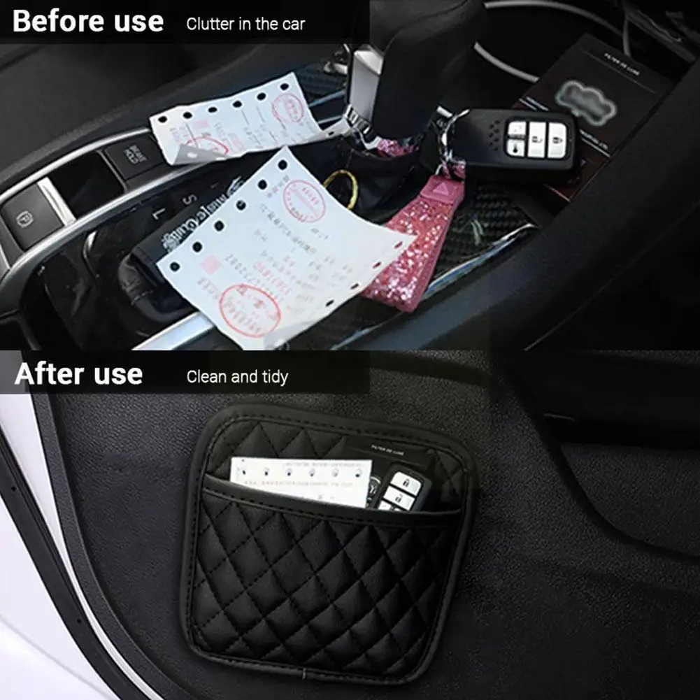 Multifunction Car Pocket Bags Car Storage Box Collecting Bag For Cards Mobile Phone Key Card Sticky Pouch Interior Accessor Z5I0
Multifunction Car Pocket Bags Car Storage Box Collecting Bag For Cards Mobile Phone Key Card Sticky Pouch Interior Accessor Z5I0