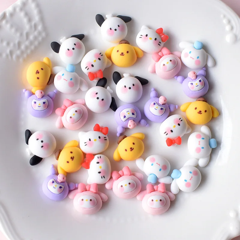 10 шт./набор, резиновые аксессуары Sanrioed Kuromi Cinnamoroll My Melody Pachacco 
10 шт./набор, резиновые аксессуары Sanrioed Kuromi Cinnamoroll My Melody Pachacco