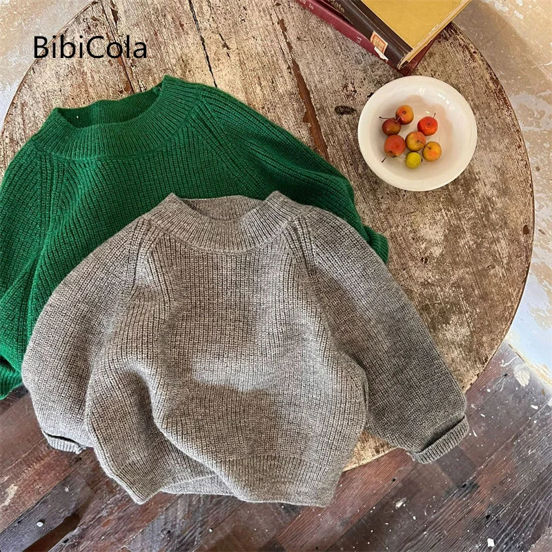 Детские свитера 2022 осень-зима, новые продукты для мальчиков и девочек, однотонные вязаные свитера, пуловер для малышей, свитера 
Детские свитера 2022 осень-зима, новые продукты для мальчиков и девочек, однотонные вязаные свитера, пуловер для малышей, свитера