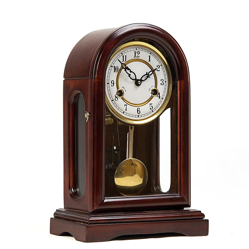 Pure Copper Movement Mechanical Seat Clock Old Solid Wood Strike Time Pendulum Clock Winding Chain Spring Retro Table Clock
Pure Copper Movement Mechanical Seat Clock Old Solid Wood Strike Time Pendulum Clock Winding Chain Spring Retro Table Clock