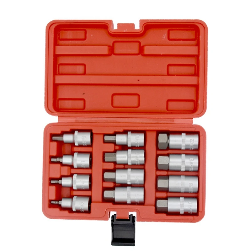 12Pcs 1/2 Inch Drive Impact Hex Bit Socket Set H5 H6 H7 H8 H10 H12 H14 H16 H17 H18 H19 H22 Hex Key Sockets Set Hand
12Pcs 1/2 Inch Drive Impact Hex Bit Socket Set H5 H6 H7 H8 H10 H12 H14 H16 H17 H18 H19 H22 Hex Key Sockets Set Hand