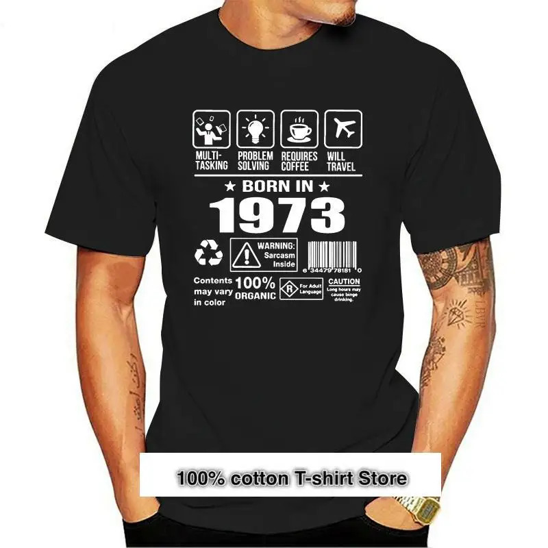 Camiseta de diseño para hombre, camiseta de talla europea de S-3xl, Fit, camiseta con letras para Primavera, 1973
Camiseta de diseño para hombre, camiseta de talla europea de S-3xl, Fit, camiseta con letras para Primavera, 1973