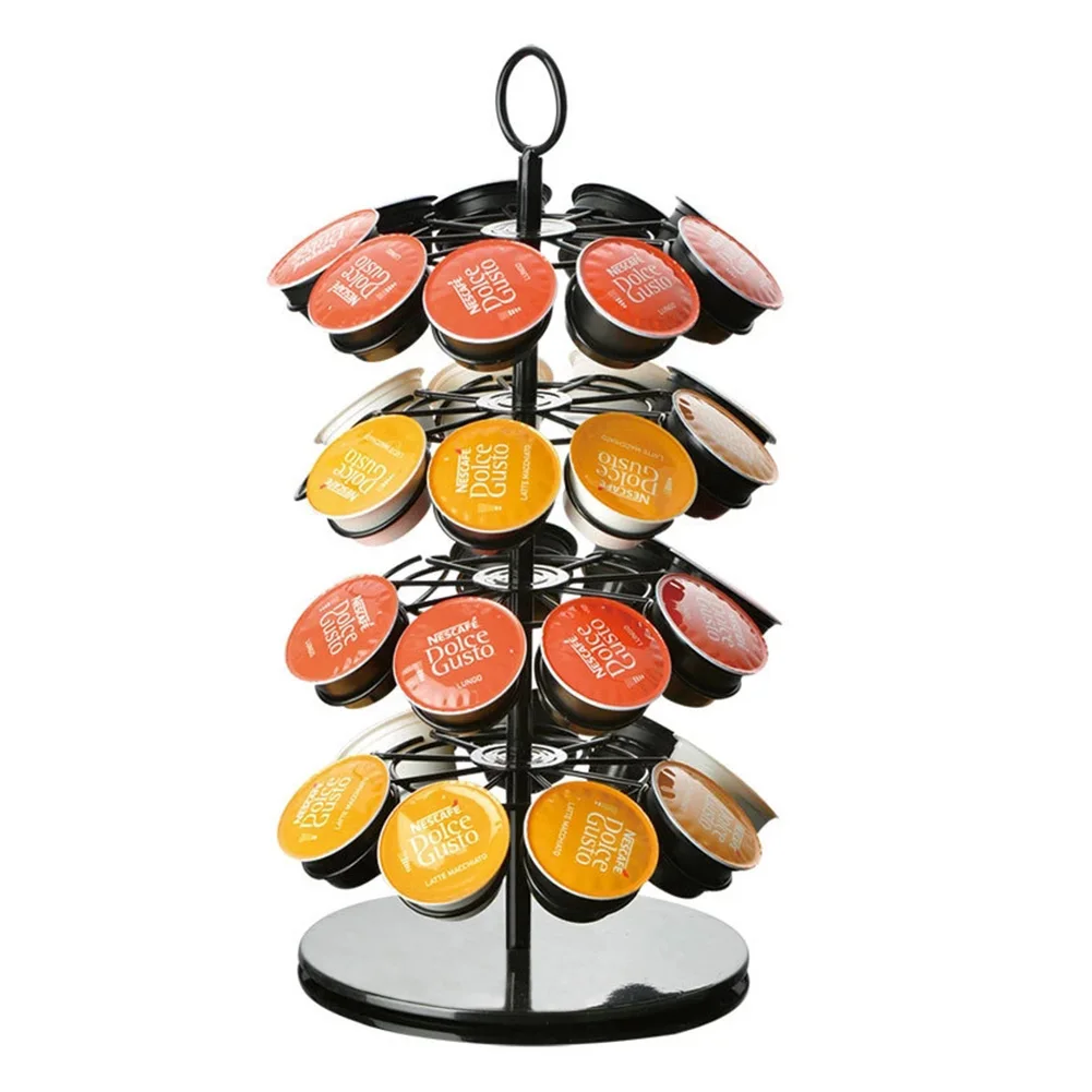 36 Cups Rotatable Coffee Pod Holder Iron Black Coffee Capsule Tower Stand Storage Rack For Dolce Gusto Capsule Holder
36 Cups Rotatable Coffee Pod Holder Iron Black Coffee Capsule Tower Stand Storage Rack For Dolce Gusto Capsule Holder