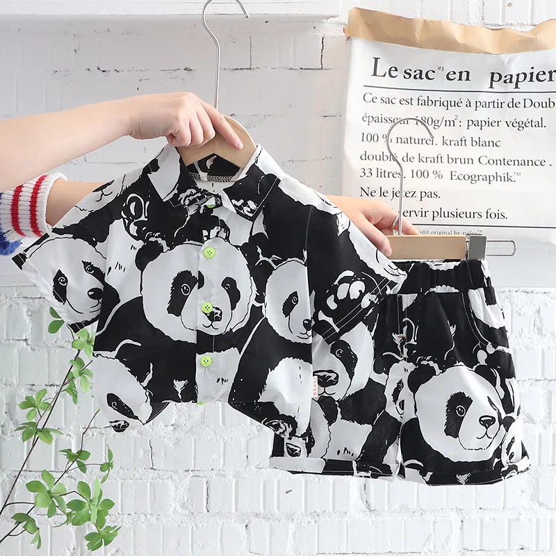 Baby Boys Clothes Sets 2022 Summer Kids Casual Full Print Panda 2pcs/Sets Shirt&Shorts Infant Cool Suits Toddler Girls Clothing
Baby Boys Clothes Sets 2022 Summer Kids Casual Full Print Panda 2pcs/Sets Shirt&Shorts Infant Cool Suits Toddler Girls Clothing