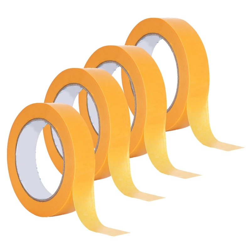 4Rolls Painters Tape Yellow Masking Painting Tape for Decorating Crafts Spraying Adhesive Painters Paper Tape,25mm x 50M
4Rolls Painters Tape Yellow Masking Painting Tape for Decorating Crafts Spraying Adhesive Painters Paper Tape,25mm x 50M