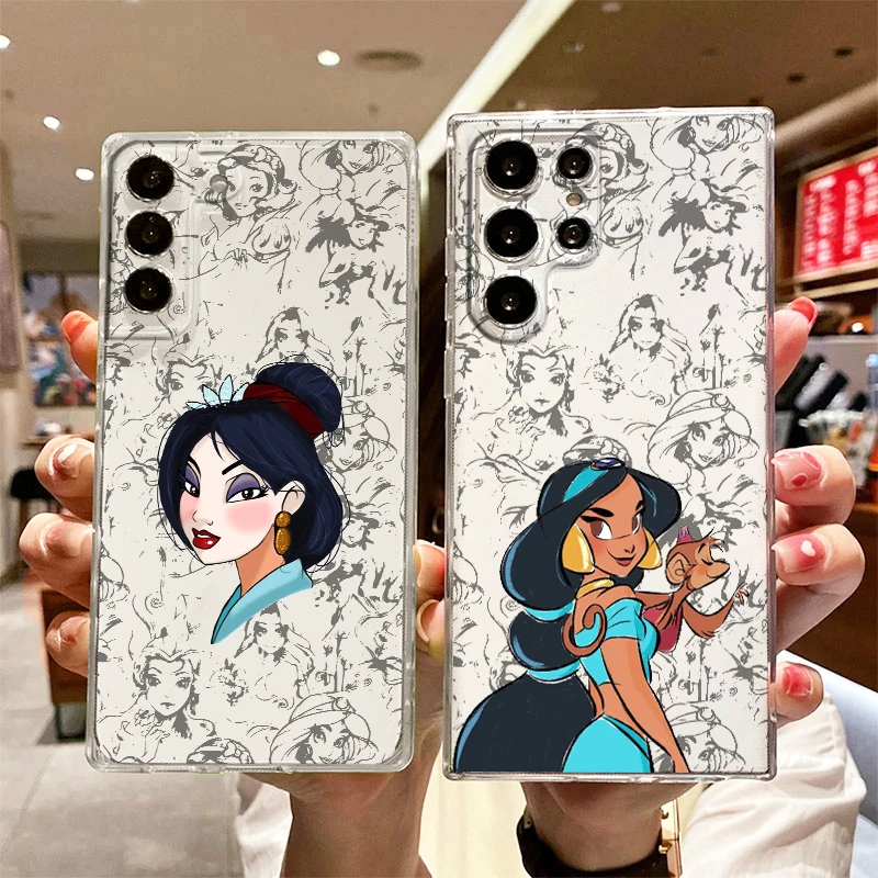 Princess Cartoon Cute Transparent Phone Case For Samsung S23 S22 S21 S20 FE Ultra Pro Lite S10 S10E S9 S8 Plus 5G Cover Shell
Princess Cartoon Cute Transparent Phone Case For Samsung S23 S22 S21 S20 FE Ultra Pro Lite S10 S10E S9 S8 Plus 5G Cover Shell