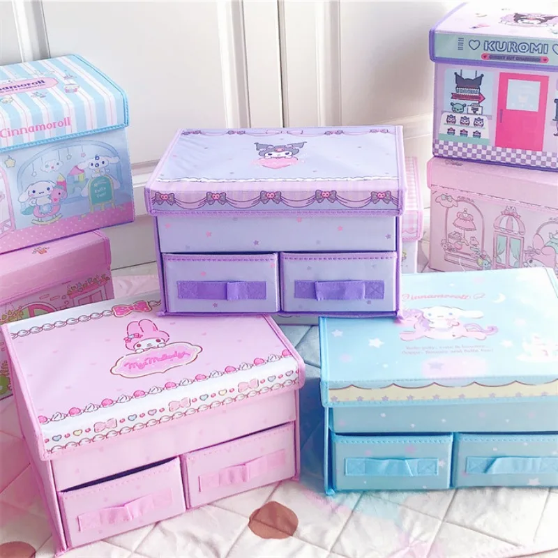 Sanrios Cinnamoroll Kuromi My Melody Hellokittys Storage Box Cartoon Dustproof Large Capacity Underwear Underwear Storage Box
Sanrios Cinnamoroll Kuromi My Melody Hellokittys Storage Box Cartoon Dustproof Large Capacity Underwear Underwear Storage Box