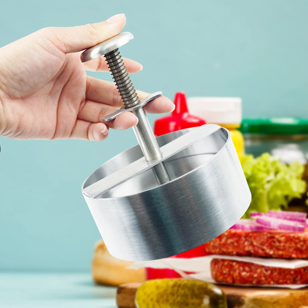 Кухонный комбайн из нержавеющей стали, пресс для гамбургеров, мяса, съемная ручка, антипригарный материал для мяса, аксессуары для кухни, гр...
Кухонный комбайн из нержавеющей стали, пресс для гамбургеров, мяса, съемная ручка, антипригарный материал для мяса, аксессуары для кухни, гр...