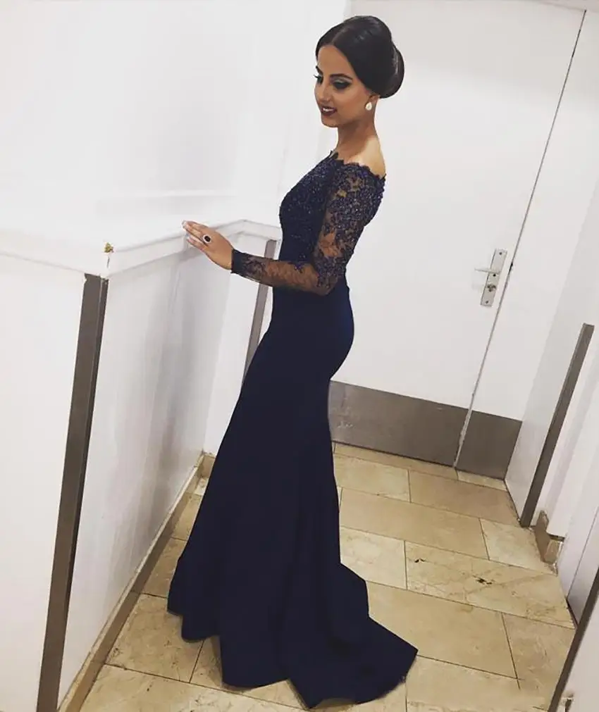 Woman Lady Evening Dresses Formal Mermaid Off-Shoulder Long Sleeve Floor-Length Sweep Train Crystal Embroidery Satin Illusion
Woman Lady Evening Dresses Formal Mermaid Off-Shoulder Long Sleeve Floor-Length Sweep Train Crystal Embroidery Satin Illusion