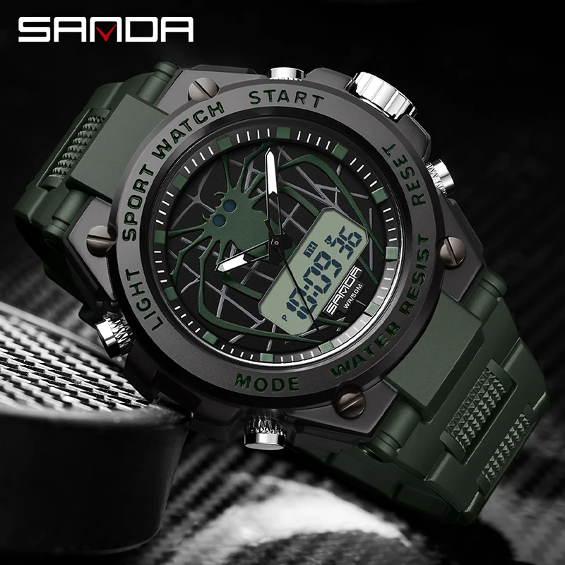 SANDA 3159 New Design Fashion Mens 2023 Sport Military Quartz Watches 50M Waterproof Wristwatch For Male Clock Relogio Masculino
SANDA 3159 New Design Fashion Mens 2023 Sport Military Quartz Watches 50M Waterproof Wristwatch For Male Clock Relogio Masculino