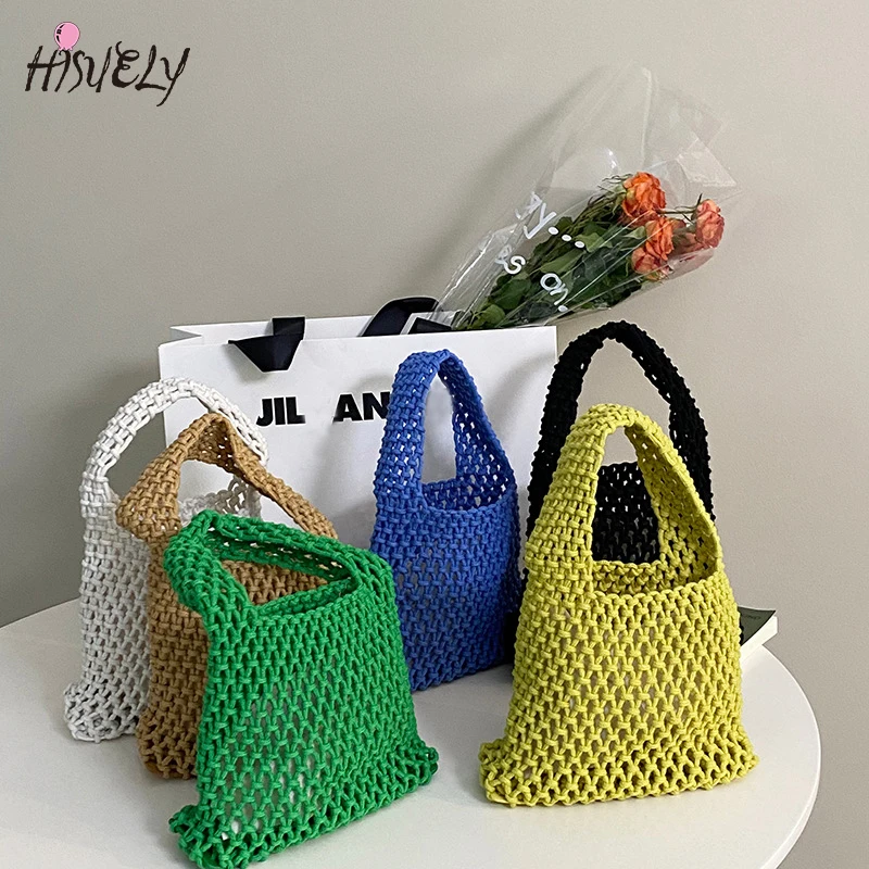 New Arrival Cotton Linen Woven Hollow Out Handbag for Women Simple Mesh Tote Summer Travel Beach Bag Female Casual Shopping Bag
New Arrival Cotton Linen Woven Hollow Out Handbag for Women Simple Mesh Tote Summer Travel Beach Bag Female Casual Shopping Bag