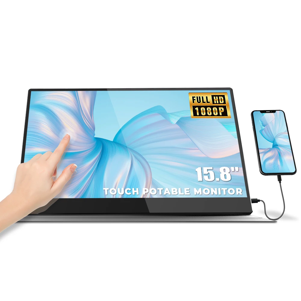 portable touch screen monitor 15.8 Inch IPS Full HD 1080P Screen with Speaker Second Dual Computer Display for MacBook Laptop PC
portable touch screen monitor 15.8 Inch IPS Full HD 1080P Screen with Speaker Second Dual Computer Display for MacBook Laptop PC