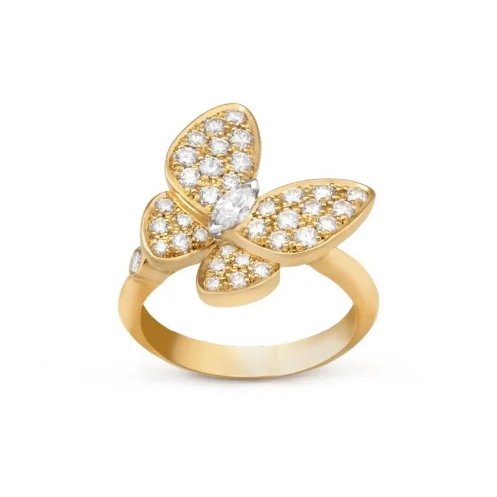 S925 Sterling silver Ladies' Ring attends a party luxury jewelry with high quality shamrock design 1:1
S925 Sterling silver Ladies' Ring attends a party luxury jewelry with high quality shamrock design 1:1