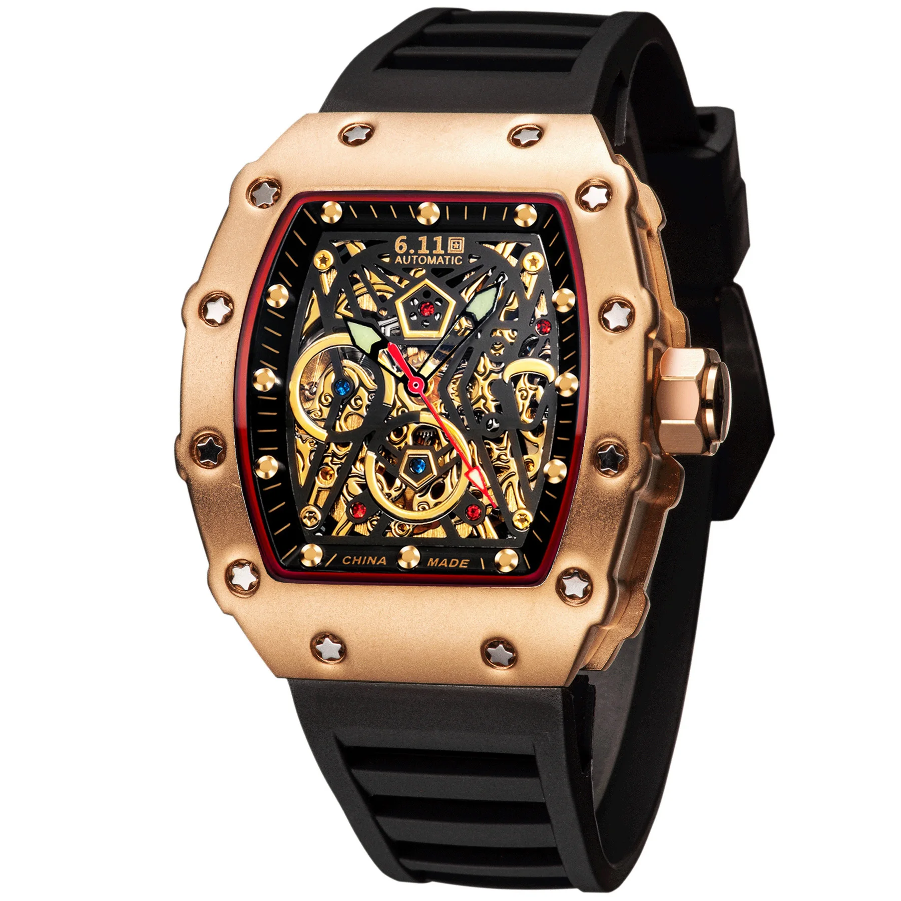 Часы наручные мужские механические, люксовые автоматические спортивные s-образные, в стиле хип-хоп
Часы наручные мужские механические, люксовые автоматические спортивные s-образные, в стиле хип-хоп