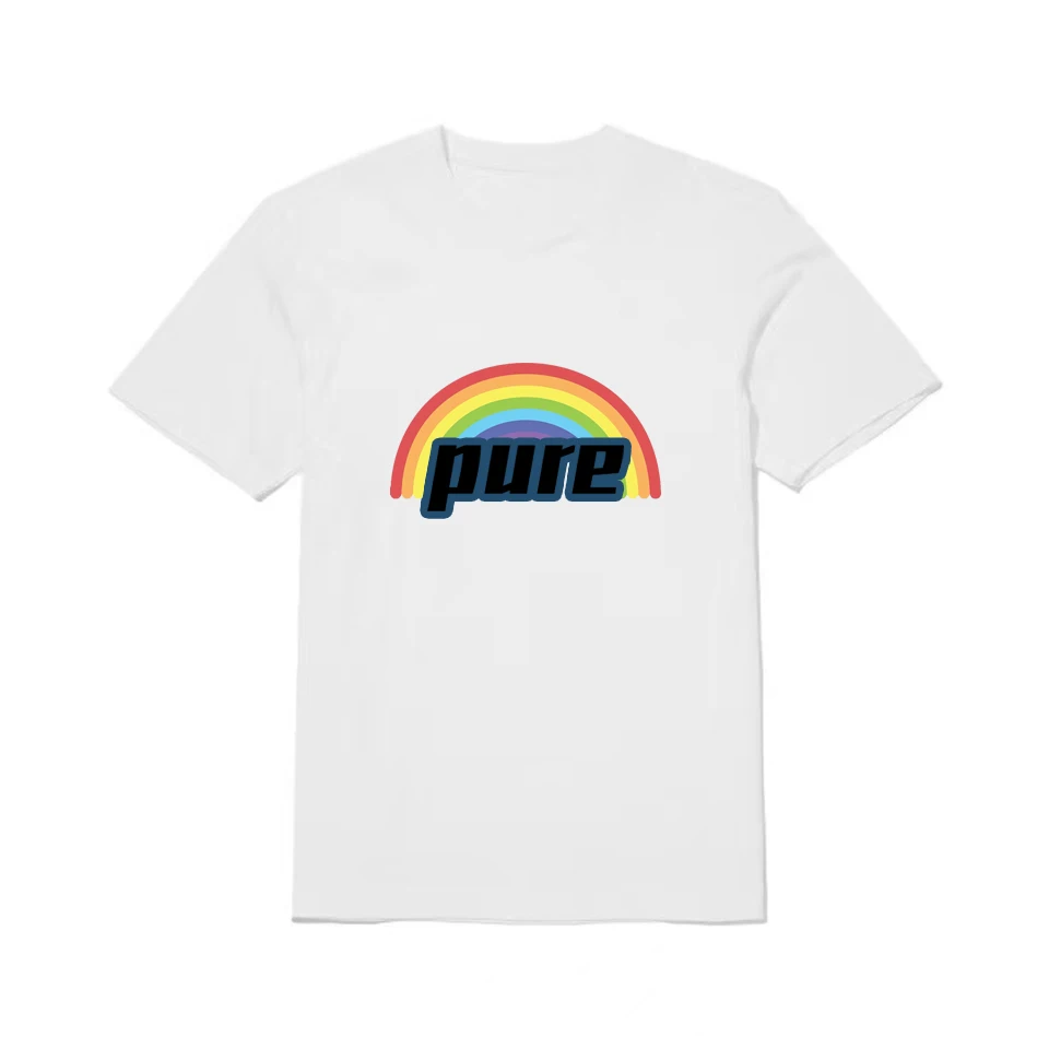 Радужная хлопковая Футболка NIGO с коротким рукавом # nigo5818 
Радужная хлопковая Футболка NIGO с коротким рукавом # nigo5818