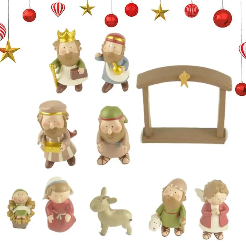 Nativity Sets For Christmas 10pcs Mini Christmas Nativity Set Nativity Sets For Christmas Indoor Hand-Painted Christmas Tabletop
Nativity Sets For Christmas 10pcs Mini Christmas Nativity Set Nativity Sets For Christmas Indoor Hand-Painted Christmas Tabletop