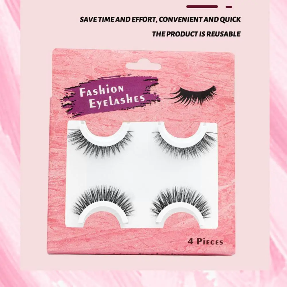 2 Pairs Glue-free Reusable Self-adhesive False Eyelashes Eyelash Long Makeup Faux Tools Black Mink 3d Natural Extension Fre M9c6
2 Pairs Glue-free Reusable Self-adhesive False Eyelashes Eyelash Long Makeup Faux Tools Black Mink 3d Natural Extension Fre M9c6