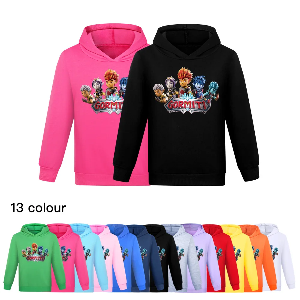 Spring Autumn Fashion Gormiti Game Hoodie Kids Hoody Shirt Children Baby Girls Cartoon Print Sweatshirts Boy Casual Clothes
Spring Autumn Fashion Gormiti Game Hoodie Kids Hoody Shirt Children Baby Girls Cartoon Print Sweatshirts Boy Casual Clothes
