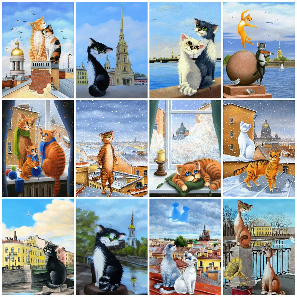 JIEME Animal Diamond Painting Cat 5d Diy Full Round Drill Embroidery Kits Mosaic Picture Home Decor Children's Gifts
JIEME Animal Diamond Painting Cat 5d Diy Full Round Drill Embroidery Kits Mosaic Picture Home Decor Children's Gifts