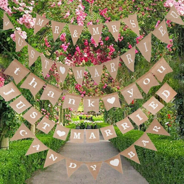 PRE-STRUNG Jute Rustic Burlap Bunting Banners Banner Flags MR MRS JUST MARRIED MISS TO MRS CANDY BAR BABY SHOWER WELCOME GOD 4
PRE-STRUNG Jute Rustic Burlap Bunting Banners Banner Flags MR MRS JUST MARRIED MISS TO MRS CANDY BAR BABY SHOWER WELCOME GOD 4