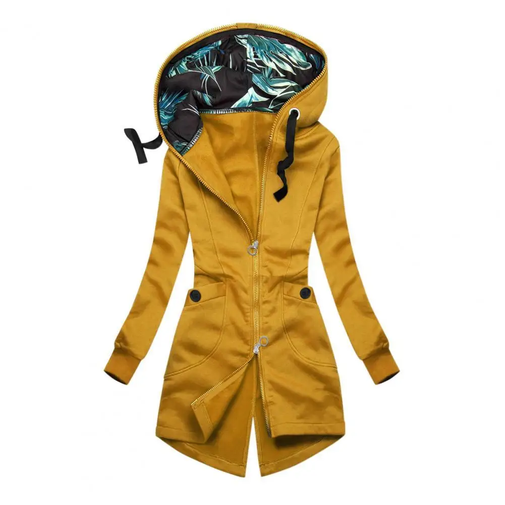 Attractive Women Coat Long Sleeve Split Women Hoodie Pure Color Asymmetrical Coat
Attractive Women Coat Long Sleeve Split Women Hoodie Pure Color Asymmetrical Coat