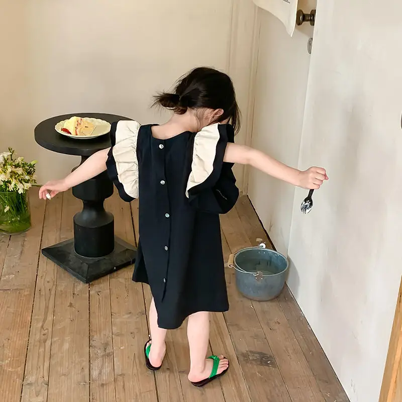 Girls Clothes 2022 Summer New Petal Sleeve Girl's Skirt Solid Color Casual Skirt Baby Girl's Comfortable Knee-length Dress
Girls Clothes 2022 Summer New Petal Sleeve Girl's Skirt Solid Color Casual Skirt Baby Girl's Comfortable Knee-length Dress