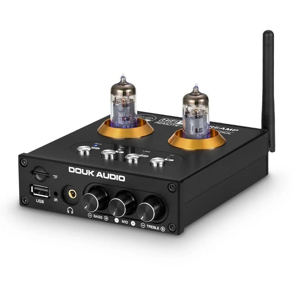 

2023 аудио P2 HiFi вакуумный трубчатый предусилитель Bluetooth 5,0 приемник стерео усилитель для наушников USB музыкальный плеер