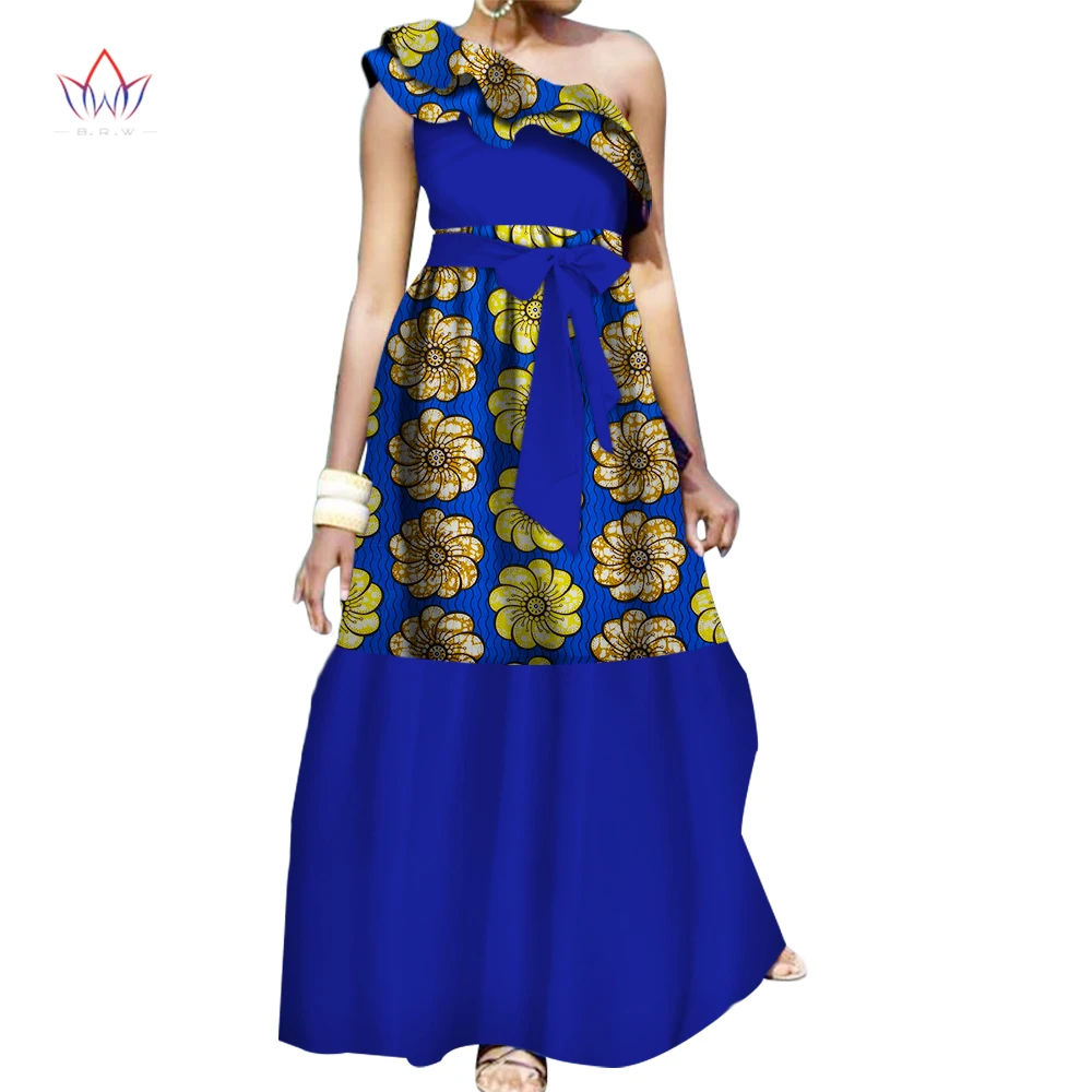 Летние африканские платья для женщин 2023 Новая Элегантная Модная одежда Африканский Воск Дашики длинное Хлопковое платье на одно плечо WY3503 
Летние африканские платья для женщин 2023 Новая Элегантная Модная одежда Африканский Воск Дашики длинное Хлопковое платье на одно плечо WY3503
