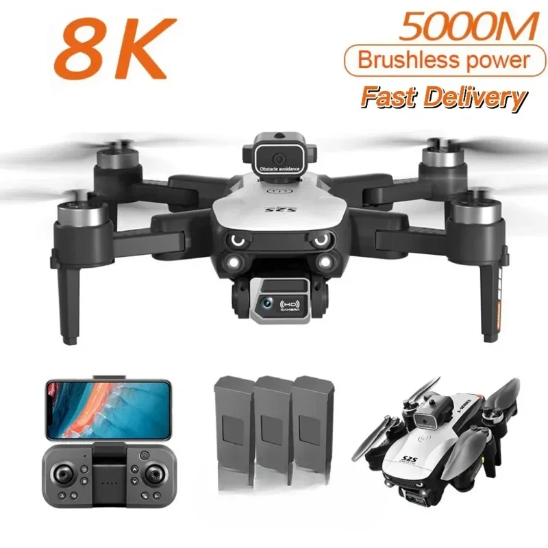 New S2S 8K Drone Photography Dual-Camera Brushless Professional HD Aerial Omnidirectional Obstacle Avoidance Quadrotor Drone Toy
New S2S 8K Drone Photography Dual-Camera Brushless Professional HD Aerial Omnidirectional Obstacle Avoidance Quadrotor Drone Toy