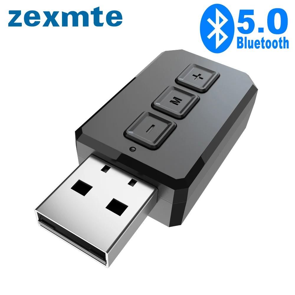 USB Bluetooth 5 0 адаптер Zexmte беспроводной аудио приемник с разъемом AUX RCA 3 мм стерео для