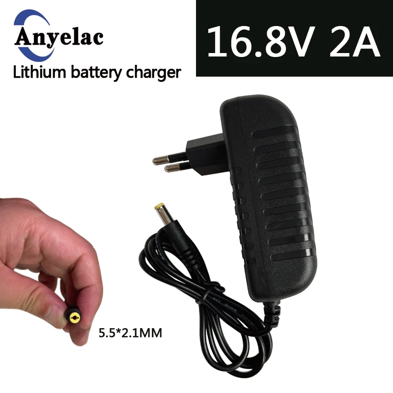 16.8V 2A Battery Charger 16.8 Volt Adapter Power Supply 4S 14.4V-14.8V Li-ion Li-po Battery Pack Charger With 5.5*2.1mm
16.8V 2A Battery Charger 16.8 Volt Adapter Power Supply 4S 14.4V-14.8V Li-ion Li-po Battery Pack Charger With 5.5*2.1mm