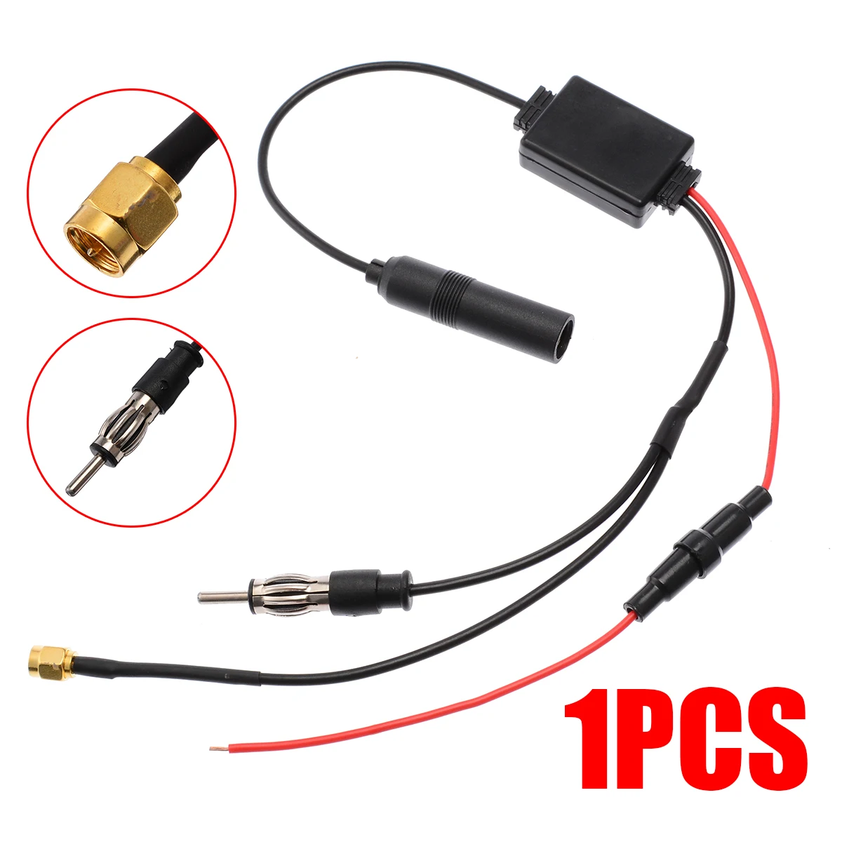 1pc Car FM/AM Aerial Durable Vehicle Antenna Splitter Cable Practical Aerials Amplifier SMA Connector Accessories
1pc Car FM/AM Aerial Durable Vehicle Antenna Splitter Cable Practical Aerials Amplifier SMA Connector Accessories