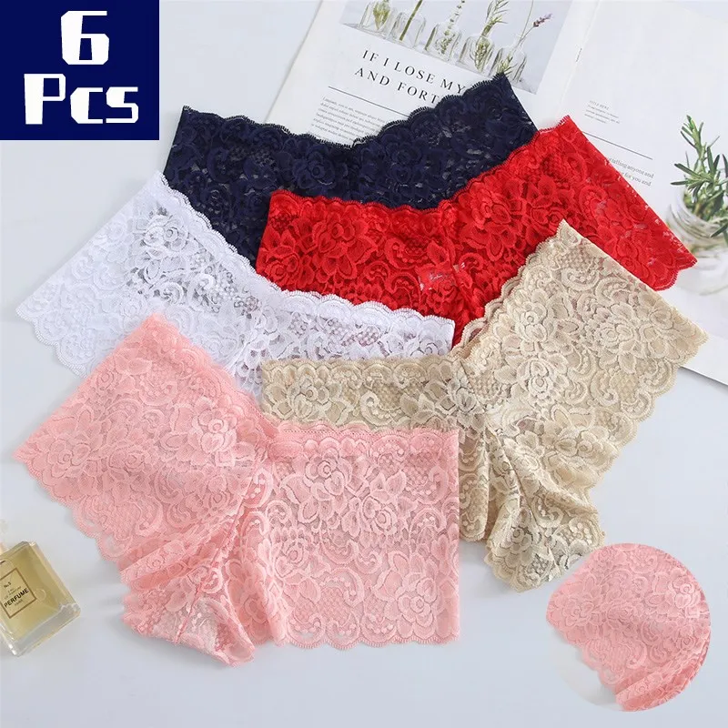 Women'S Comfort Lace Panties Low-Waist Hollow Briefs 6Pcs Female Transparent Sexy Lingerie Ladies Underwear Pants Wholesale
Women'S Comfort Lace Panties Low-Waist Hollow Briefs 6Pcs Female Transparent Sexy Lingerie Ladies Underwear Pants Wholesale