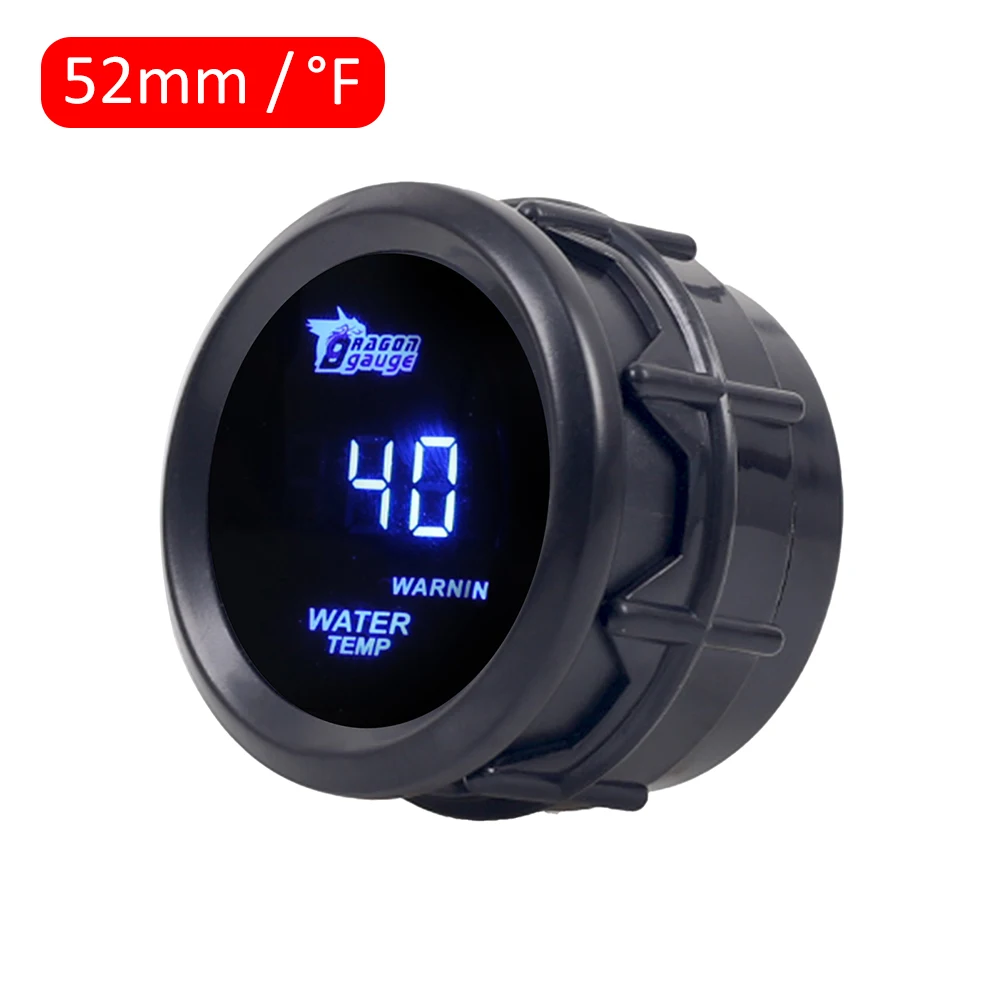 2-inch 52mm Water Temperature Gauge 140°C Water Temp Digital Meter Black Shell Blue Light Display with 1/8" NPT Sensor for Car
2-inch 52mm Water Temperature Gauge 140°C Water Temp Digital Meter Black Shell Blue Light Display with 1/8" NPT Sensor for Car