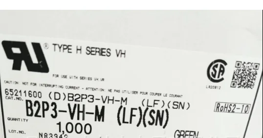 B2P3-VH-M Connectors housings terminals header B2P3-VH-M (LF)(SN) original part green color
B2P3-VH-M Connectors housings terminals header B2P3-VH-M (LF)(SN) original part green color