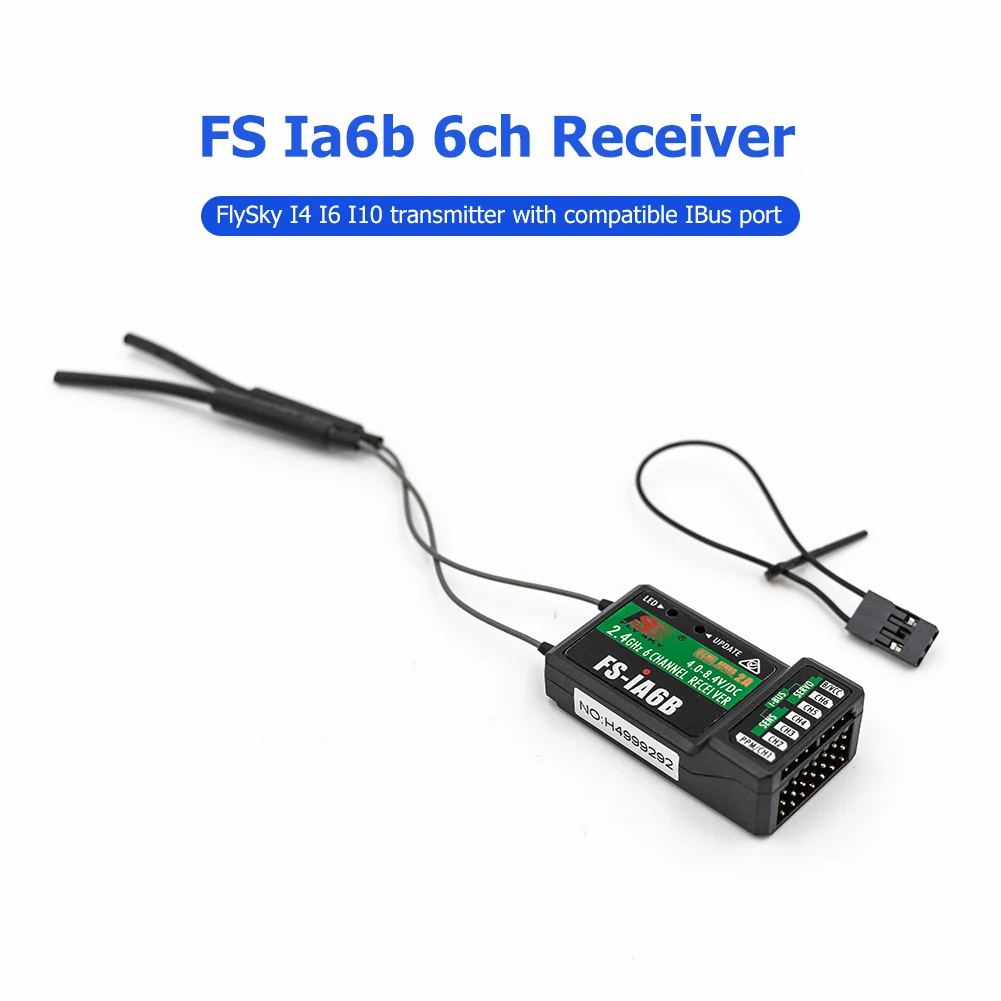 FlySky FS-iA6B 2,4 ГГц 6-канальный приемник PPM с выходом iBus для Flysky i4 i6 i10 дистанционное управление передатчиком
FlySky FS-iA6B 2,4 ГГц 6-канальный приемник PPM с выходом iBus для Flysky i4 i6 i10 дистанционное управление передатчиком